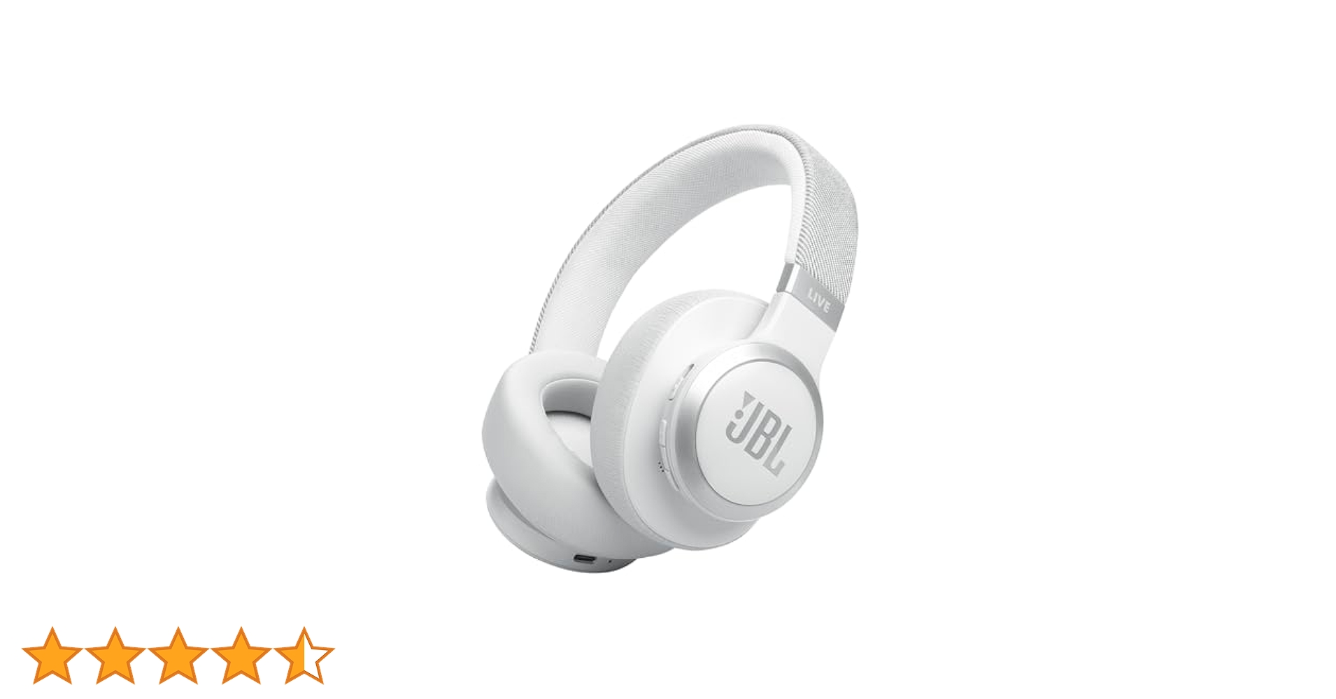 JBL LIVE 770 NC ワイヤレスヘッドホン ホワイト Free Shipping! JBL Wireless Over-Ear Headphones with True